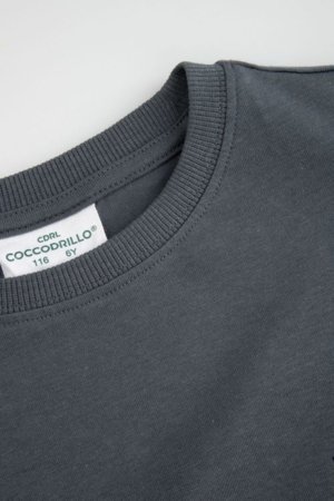 COCCODRILLO marškinėliai ilgomis rankovėmis, pilki, cm 