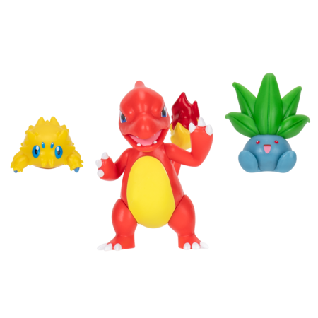 POKEMON Joltik, Oddish ir Charmeleon veiksmo figūrėlės, 3 vnt, PKW3894 
