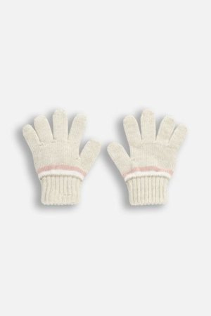 COCCODRILLO pirštinės ACCESSORIES WINTER GIRL, kreminės, ZC5360311AWG-002-XL, XL cm 