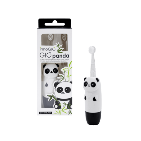 INNOGIO elektrinis dantų šepetėlis GIOpanda sonic, GIO-451BLACK 