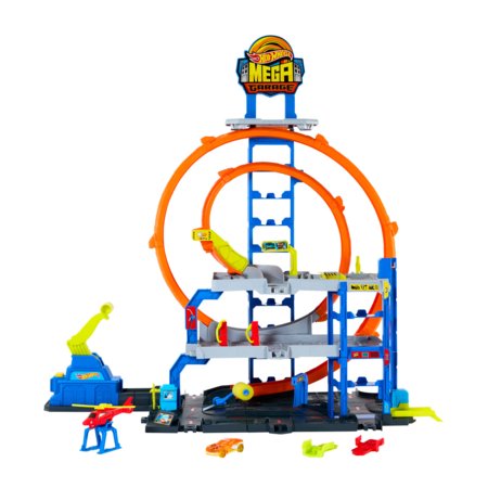 HOT WHEELS rinkinys – Mega garažas su kilpomis, JBM74 