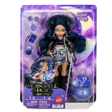 MONSTER HIGH MOONSPELL MAGIC lėlė Claire – aiškiaregė kerėtoja, JMB89 