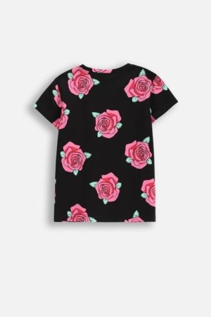 COCCODRILLO marškinėliai trumpomis rankovėmis EVERYDAY GIRL B, mėlyni, WC5143210VGB-015-164, 164 cm 