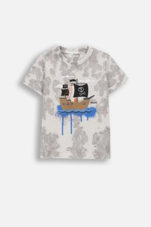 COCCODRILLO marškinėliai trumpomis rankovėmis, pilki, WC6143202RBK-019-116, 116 cm 