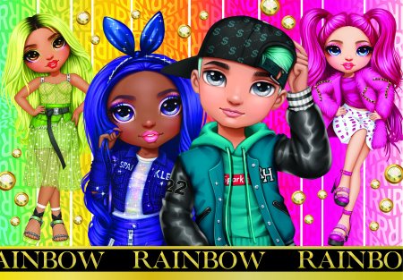 CLEMENTONI dėlionė Brilliant Rainbow High 3, 104d., 20344 20344