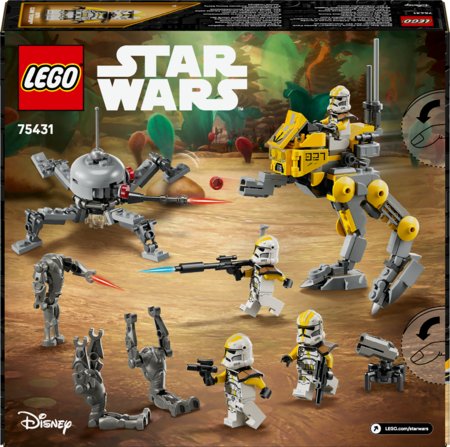 75431 LEGO® Star Wars™ 327 pagrindinio korpuso klonų karių kovos rinkinys 