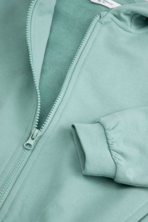 COCCODRILLO susegamas džemperis su gobtuvu, žalias, cm 