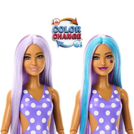 BARBIE Pop Cutie Reveal lėlės rinkinys, vaisių sulčių serija vynuogė, HNW44 HNW44