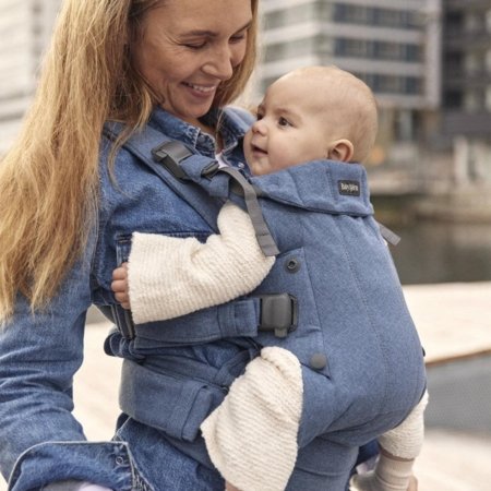 BABYBJÖRN nešioklė HARMONY WOVEN MELANGE, blue 088033 