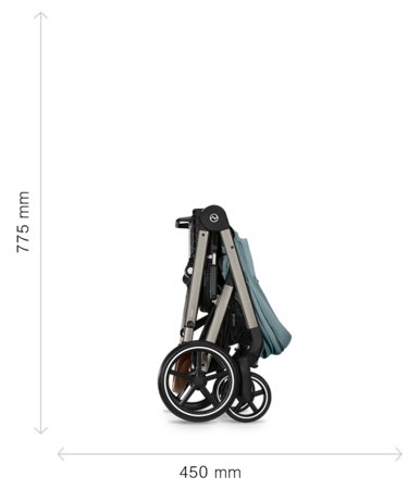 CYBEX sportinis vežimėlis BALIOS S LUX BLK 2, Moon black, 524001171 