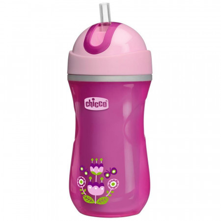 CHICCO gertuvė 14m+ 266ml Pink 8058664070114