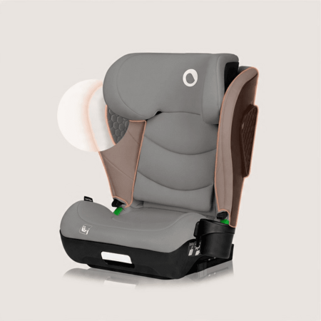 LIONELO automobilinė kėdutė NEAL I-SIZE, 100-150 cm., Grey concrete 