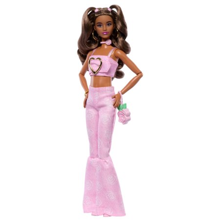 BARBIE Deluxe Fashionistas lėlė rožiniu kostiumėliu, JJN72 