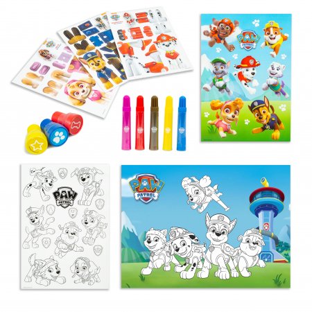 PAW PATROL kuprinė užpildyta piešimo priemonėmis Skye, 97-0006 97-0006