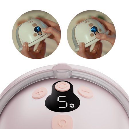 KINDERKRAFT viengubas nešiojamas elektrinis pientraukis MAMAFLOW, pink, KEMAFL00PNK0000 