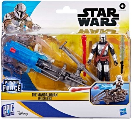 STAR WARS figūrėlė su greitaeigiu motociklu, asort., G03725L00 