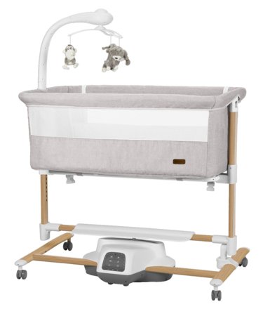 CARRELLO lopšiukas BLOOM, Silk Beige Wood, CRL-10304 