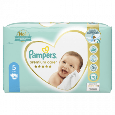 PAMPERS sauskelnės Premium Care 5 dydis 11-16kg 44 vnt., 81765777 