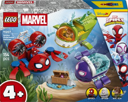11207 LEGO® ǀ Marvel Spidey And His Amazing Friends Voriukas: povandeninės transporto priemonės 