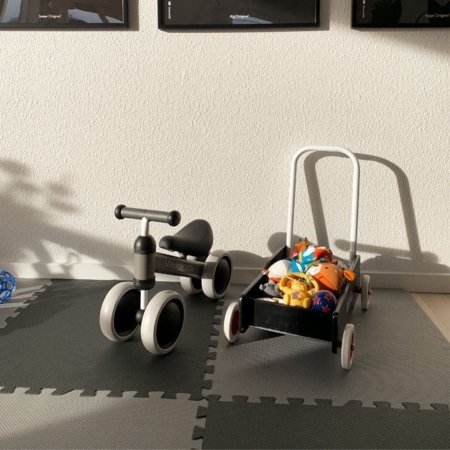 BABYTROLD minkštas kilimėlis-dėlionė PUZZLE PLAY MAT, Dark grey/Light grey, 20-32DL 