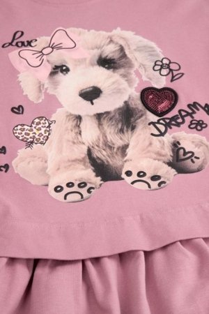 COCCODRILLO suknelė CRAFT PUNK GIRL KIDS, rožinė, ZC5129101CGK-033-104, 104 cm 
