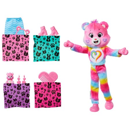 BARBIE Cutie Reveal Care Bears rinkinys – Togetherness Bear, JFV60 