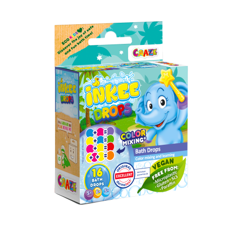 INKEE vonios žaislo dažų papildymas Bath Drops, 43943EN 
