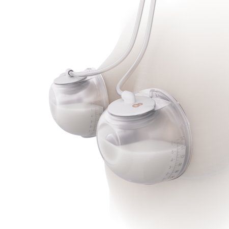 KINDERKRAFT dvigubas nešiojamas elektrinis pientraukis GENTLENEST, White, KEGENE00GLD0000 