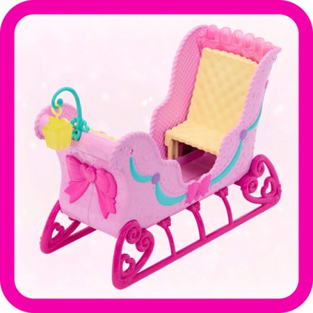 BARBIE NUTCRACKER LAND OF SWEETS žirgo ir rogių rinkinys - Spragtuko kolekcija, JNH63 