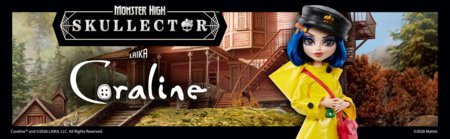 MONSTER HIGH x Coraline lėlė Koralaina, JHK65 