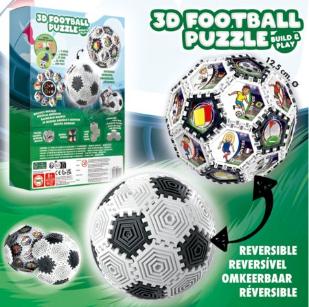 EDUCA 3D delionė futbolo kamuolys, 32 det., 19210 