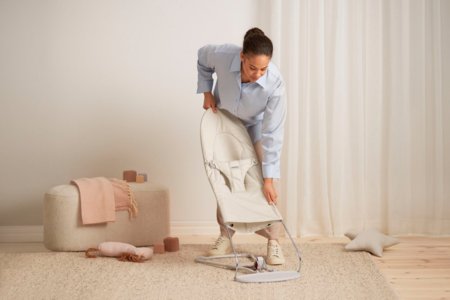 BABYBJÖRN gultukas BALANCE SOFT, Woven/Jersey Tri Fabric, Light Beige, 005130 