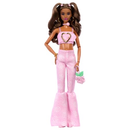 BARBIE Deluxe Fashionistas lėlė rožiniu kostiumėliu, JJN72 