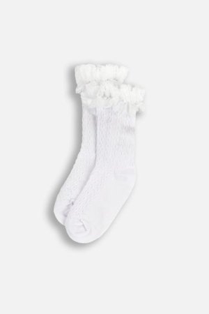 COCCODRILLO kojinės SOCKS GIRL, balti, cm 