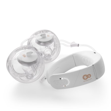 KINDERKRAFT dvigubas nešiojamas elektrinis pientraukis GENTLENEST, White, KEGENE00GLD0000 