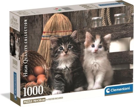CLEMENTONI dėlionė Lovely Kittens, 1000 det., 39943 
