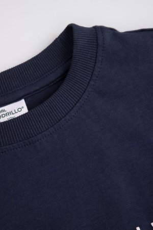 COCCODRILLO marškinėliai trumpomis rankovėmis, mėlyni, WC6143207MBJ-015-128, 128 cm 