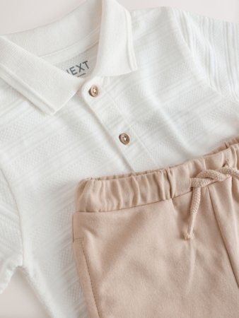 NEXT polo marškinėliai trumpomis rankovėmis ir šortai, W63080, 92 cm 