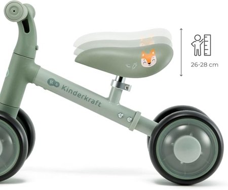 KINDERCRAFT balansinis dviratis CUTIE FLASH, žalias, KRCUFL00GRE0000 