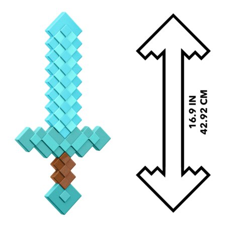 MINECRAFT deimantinis kardas, 43 cm, JLJ39 