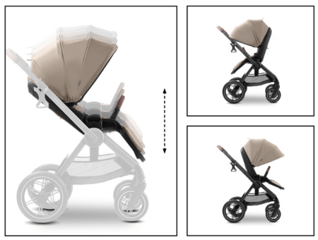 HAUCK universalus vežimėlis COMFORT N CARE AIR SET, Mocha, 165553 