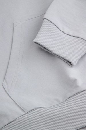 COCCODRILLO džemperis su gobtuvu, pilkas, WC6132301VBA-019-146, 146 dydis 