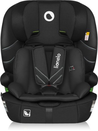 LIONELO automobilinė kėdutė LEVI FIX I-SIZE, Black carbon, 76-150 cm. 
