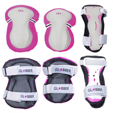 GLOBBER kelių ir alkūnių apsaugų rinkinys, rožinis Junior XS RANGE B (25-50KG), 541-110 541-110