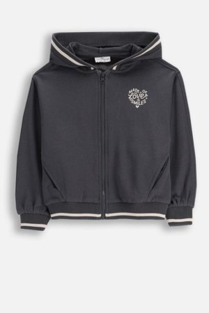 COCCODRILLO susegamas džemperis su gobtuvu, pilkas, WC6132402HGK-020-122, 122 cm 