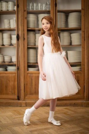 COCCODRILLO suknelė be rankovių, balta, dydis 