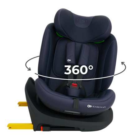 KINDERKRAFT automobilinė kėdutė I-GROW 2 PLUS, 40-150 cm., Navy, KCIGRO02NAVPL00 