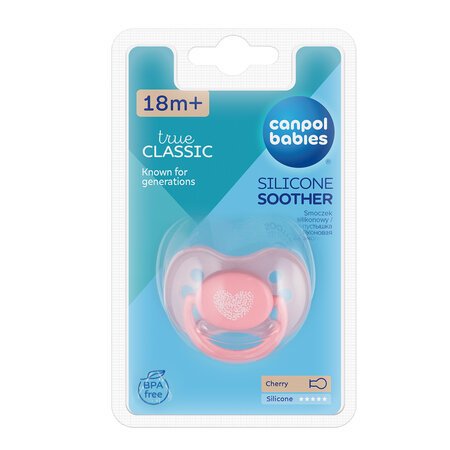 CANPOL BABIES silikoninis apvalus čiulptukas PASTELOVE, 18 mėn+, 22/424 22/424