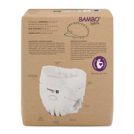 BAMBO sauskelnės-kelnaitės NATURE popierinėje pakuotėje, 4 dydis, 7-14 kg, 20 vnt., BAMB6506 