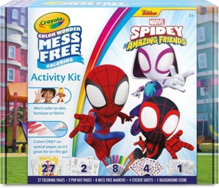 CRAYOLA kūrybinis rinkinys Color Wonder Activity Spidey, 75-7193 